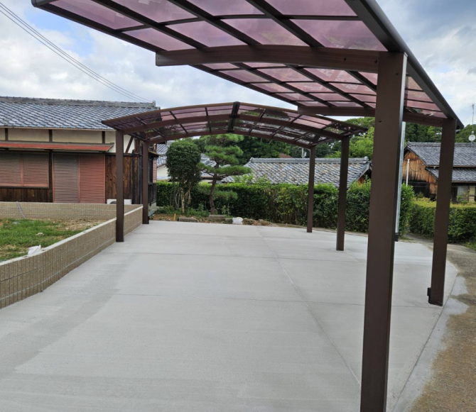 ガレージ新設工事