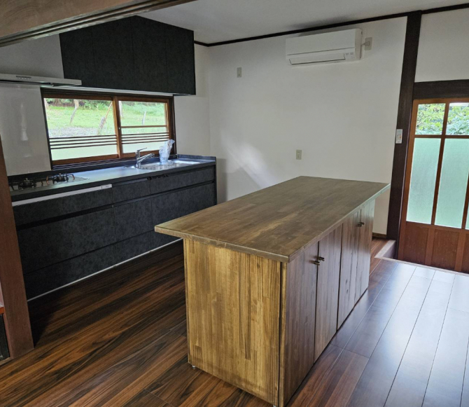 美山古民家改修工事 キッチン