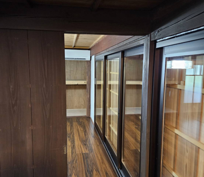 美山古民家改修工事 サッシ新設