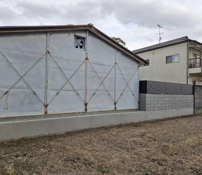 擁壁CB塀フェンス新設工事