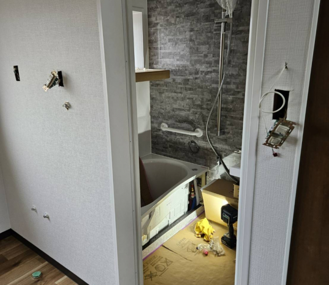 ユニットバス設置工事